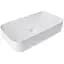 Раковина накладная Qtap Tern 610x350x135 мм, White, прямоугольная, без донного клапана QT17118140W - миниатюра 1