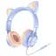 Наушники Hoco Cat ear headphones with mic W36 голубые 6931474770417 - миниатюра 1