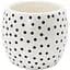 Ваза-кашпо МВМ My Home, 13 см, белая (DH-FLOWERS-27 WHITE) - миниатюра 1