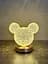 Декоративна LED-лампа Mickey PC-8218 акумуляторна настільна з кришталевим ефектом і сенсорним керуванням 3 режимами світіння - мініатюра 4