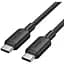 Дата кабель USB-C to USB-C 2.0m 5A aluminum black Vention (TRIBH) - миниатюра 1