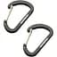 Брелок-карабін Munkees 3251 Flat Wiregate 4х40 мм пара Black (1012-3251-BK) - мініатюра 1
