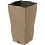 Горщик для квітів Prosperplast Furu Eco Wood з вкладкою 91.5 л бежевий (60369-4665) - мініатюра 1