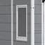 Садовий пластиковий будиночок Keter Manor 6x5 DD сіро-білий - мініатюра 2