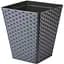 Горщик для квітів Form-Plastic Rattana квадро-30 20.1 л антрацит (3860-014) - мініатюра 1