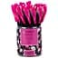 Набор ручек Axent Floral Black шариковые 24 шт. синие (AB1049-44-A) - миниатюра 3