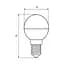Лампочка Eurolamp LED ECO серія "P" G45 7W 700Lm E14 4000K (LED-G45-07144(P)) - мініатюра 3