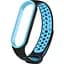 Ремінець Becover Vents Style для Xiaomi Mi Smart Band 5 / Mi Smart Band 6 Black-Blue (705150) - мініатюра 1