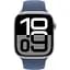 Apple Watch Series 10 GPS 46mm Silver Aluminum Case with Denim Sport Band M/L MWWM3 - мініатюра 2