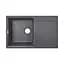 Кухонна мийка Lidz 790x495/230 BLA-03 (LIDZBLA03790495230), Чорний - мініатюра 1