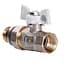 Кран кульовий з американкою Q Professional QP003 PN40 1/2″ антипротікання, Білий метелик - мініатюра 3
