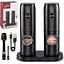 Virklyee USB Charging Pepper Mills Электрические мельницы для соли и перца Набор из 2 регулируемых шероховатостей со светодиодным - миниатюра 1