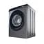 Пральна машина Haier фронтальна 9 кг 1400 A+++ 60 см дисплей пара інвертор люк чорний прямий привід cріблястий - мініатюра 4