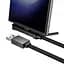 Дата кабель Hoco U150 Exquisite side plug and stand USB to Type-C 36W (1.2m) Black - мініатюра 3