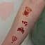 Набор временных тату Любовь №2 Love-tattoo-mini-set-2-10, 12 х 7 см 10 шт - миниатюра 4