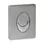 Панель змиву пластикова Koer KT-0606-01 157x198x3mm, кнопка закруглена KR5342, Хром - мініатюра 1