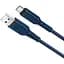 Кабель Hoco X59 USB to Type-C 3A 1 м nylon TPE connectors блакитний - мініатюра 1
