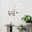 Дзеркальний декор Wall Sticker SW-00002495 акриловий самоклеючий Love 11 шт. срібло - мініатюра 5