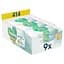 Набор детские влажные салфетки Pampers Harmonie New Baby Aloe Vera 414 шт. (9 уп. по 46 шт.) - миниатюра 1