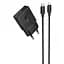 СЗУ Hoco N72 Speed ​​ultra-thin PD20W (1USB-C) + кабель Type-C to Lightning Black - миниатюра 1
