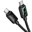 Дата кабель Hoco U146 Mundo Type-C to Type-C 60W (1.2m) Black - мініатюра 3