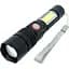 Ручной фонарь RB-244 аккумуляторный с зумом P90+COB Zoom Micro-USB - миниатюра 1