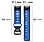 Силиконовый ремешок Primolux Sport для фитнес браслета Fitbit Charge 5/Charge 6 Black Blue/размер М - миниатюра 6