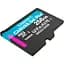 Карта памяти microSDXC 256GB - Kingston Canvas Go Plus A2 V30 (W-90 МБ/с R-170MB/s) SDCG3/256GBSP - миниатюра 1
