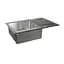 Кухонна мийка Germece Handmade Black Glass 780x510x200, Чорний - мініатюра 4