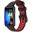 Ремінець DK для Huawei Band 8 / 9 Silicone Sport Band Nike (016452) (black / red) - мініатюра 2