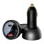 Автомобільний зарядний пристрій Baseus Digital Display PD3.1 Dual Fast Charger Car Charger USB+Type-C 140W Set CGZX070001 Black - мініатюра 3