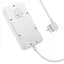 Сетевое зарядное устройство удлинитель HOCO AC7A STORM 3 USB/Type-C 3 розетки 1.5m Черный - миниатюра 3
