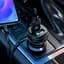 Адаптер автомобильный HOCO Type-C Cable Superior dual port car charger set Z40 черный зарядный - миниатюра 5