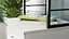 Стол-тумба трансформер Смарт 4/2 с этажеркой Ferrum-decor 1430x1450x600 Черный металл ДСП Белое 16 мм (FRD-105130) - миниатюра 9
