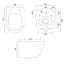 Подвесной унитаз Rea Eddy N Tornado Rimless white REA-C6560, Белый - миниатюра 6