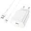 Сетевое зарядное устройство Hoco N22 Type-C PD 25W белый + кабель Type-C to Lightning - миниатюра 4