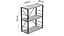 Етажерка 3/60 Ferrum-decor Серії Коннект 75x60x28 чорний ДСП Бетон 16мм (FRD-104256) - мініатюра 7