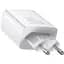 Сетевое зарядное устройство Baseus Compact Quick Charger 2USB+USB-C 30W EU White - миниатюра 3