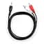 Кабель мультимедійний Jack 3.5mm M to 2xRCA 1.5 m Vinga (VCPDCJ35MRCA21.5BK) - мініатюра 1