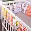 Подушки-борты MirSon Kids Time 18-200 Orange time оранжевые 12 шт. - миниатюра 1