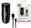 Автомобільний зарядний пристрій XO CC39 QC3.0 18W Car charger with Micro suit ( NB103 ) Чорний - мініатюра 1