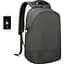 Рюкзак міський офісний Tigernu T-B3595 19л з USB для ноутбука 15.6" Black Grey (17053) - мініатюра 3