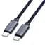 Дата кабель Hoco U134 Primero Type-C to Type-C 240W (1.8m) Dark Blue - мініатюра 2
