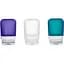 Набір силіконових пляшечок Humangear GoToob+ 3-Pack Small Clear/Purple/Teal (1054-022.0037) - мініатюра 1