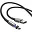 Кабель Baseus Zinc Magnetic USB - Lightning магнитный наконечник 1 метр CALXC-H01 - миниатюра 1