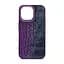 Кожаный чехол для Apple iPhone 14 Pro Max, Harder Glamorous Croco, фиолетовый, термополіуретан ТПУ + экокожа с имитацией кожи крокодила, панель, защита корпуса, противоударный, микрофибра, рамка вокру камеры, защита всего корпуса, (ARM76775) - миниатюра 1