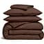 Комплект постільної білизни Cosas Cocoa brown Євро варена бавовна каштан (82WashedCotton_CocoaBrown_El-CocoaBrown_200) - мініатюра 1