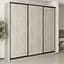 Шафа-купе тридверна MebelStar Комбо BG 3ДСП 250x60x240 см Аляска сірий (MBS-9525) - мініатюра 1
