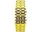 Годинник-браслет Iron Samurai Led Watch золотистий з червоними світлодіодами (IBW012YR) - мініатюра 1