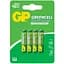 Батарейки GP зелений CELL 1.5V 24G-U4 сольові R03, AAA 4 шт. - мініатюра 1